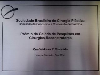 Prêmio da Sociedade Brasileira de Cirurgia Plástica